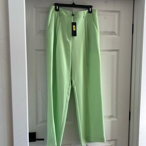 Lime green slacks